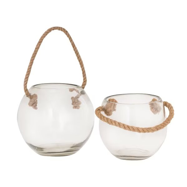 Rusa Candleholder, Set of 2 Clear, Elk Studio, Mfr#: 404610